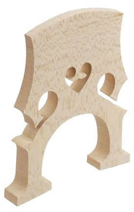 Xiaoyztan Cello Bridge,Maple Wood 1/2 Full Size Maple Wood Self-Adjusting Fitted Bridge,Pack of 1