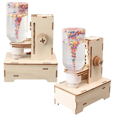 GARIOUANS 2 Pezzi Kit Scientifico Tornado per Simulatore Tempesta Te in Legno Gioco Educativo Steam per Esperimenti Meteorologici Interattivi in Classe e Casa
