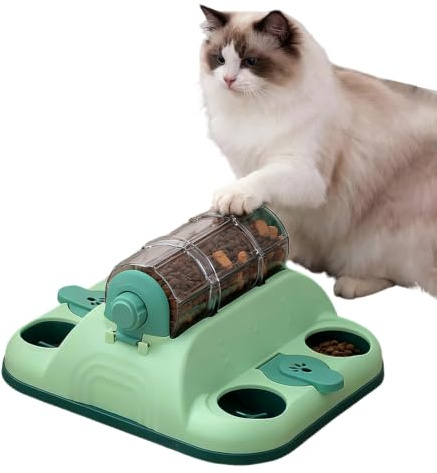 Intelligensleksak hund foderleksak katt snacksdispenser | Interaktivt foderpussel med 2 svårighetsnivåer Slow Feeder för hundar katter godis träning