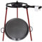 Kit paellera + quemador + patas | Incluye pellera de acero pulido | Medidas de la pallera 46 cm | Medidas del quemador 40 cm