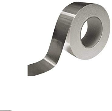 MADE IN ITALY Nastro Adesivo di Alluminio per Alte E Basse Temperature MM.50 X 25 MT Tubo Stufa