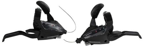 Shimano Unisex – Erwachsene ST-EF500 Schalt-/Bremshebel, Schwarz, Einheitsgröße