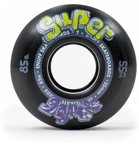 Enuff Skateboards Super Softie Wheels Roues pour Adulte Unisexe Noir 55 mm