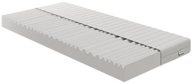 Novilla Colchones 80x200, Colchón de Espuma de 7 Zonas, Reversible Verano/Invierno, Funda de Colchón Extraíble y Lavable, Transpirable, Altura 16 cm