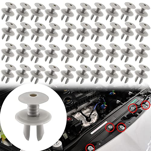 Clips de Fixation 50 Pièces Clips Voiture Rivet Plastique pour VW T4 T5 pour Panneaux de Portes-pour Trou de 9 mm