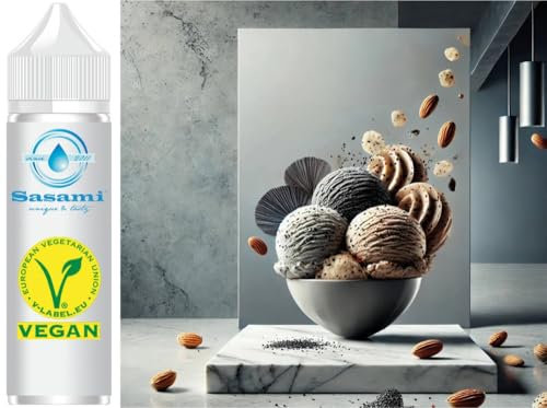 Arôme concentré de crème glacée à la pâte d'amandes et aux graines de pavot - Végétalien - Sasami - 100ml