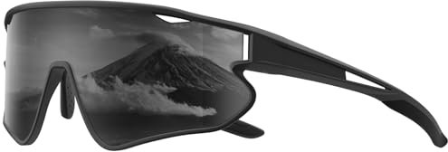 HENGOSEN Sport-Sonnenbrille Polarisiert-Sonnenbrille Herren-Damen Fahrradbrille: Sportarten Radfahren Laufen UV400 Schutz
