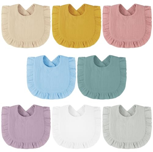 Vicloon Baby Bandana dregla haklappar, Cotton baby haklappar, Snap Teething Haklappar, Absorberande baby matande tänder haklappar för nyfödda, småbarn, pojkar och flickor tandning, dregling