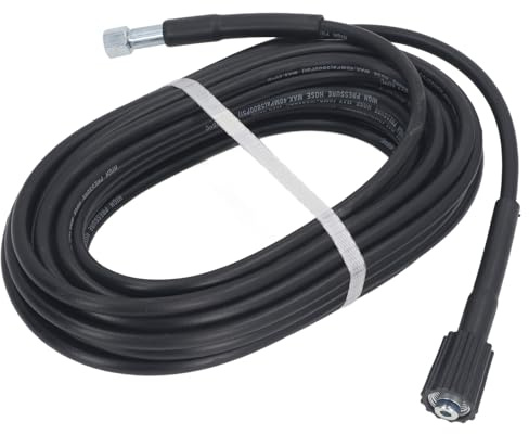 Fdit Tubo Dell'acqua Ad Alta Pressione Tubo Dell'acqua Flessibile in Gomma PVC per Auto a Prova di Esplosione 10M per Idropulitrice M22x1,5mm-14mm (Tipo con tesa convessa)