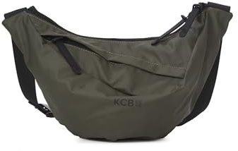 Stor KCB Skid midjeväska | Urban och funktionell stil | Dubbelt blixtlåsfack och säker bakficka | Bekväm och praktisk design | justerbart handtag | 100 % vegan, khaki, tillfällig