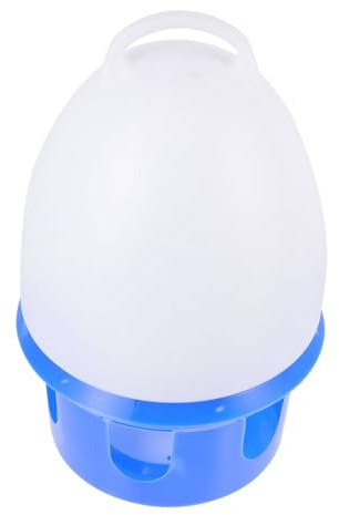 TEHAUX Distributeur d'eau Suspendu 10l pour Pigeons, Mangeoire Pratique Ronde en Plastique, Fournitures pour Pigeons, Adapté Usage Intérieur