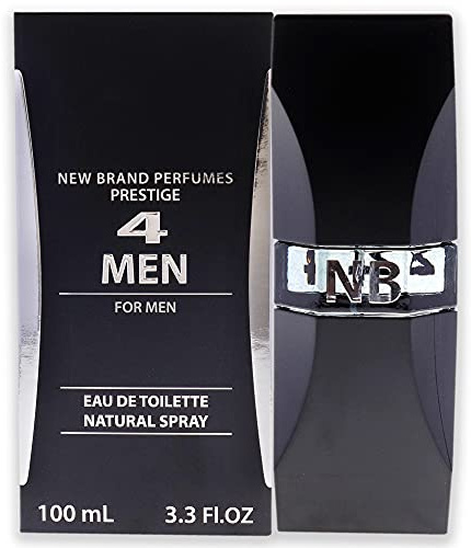 New Brand 4 Men Cologne by New Brand Eau De Toilette Spray 3.4 Oz. by New Brand