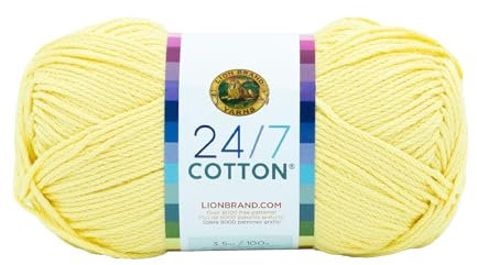 Lion Marke Garn Company Baumwolle Garn, 100% Baumwolle, Lemon