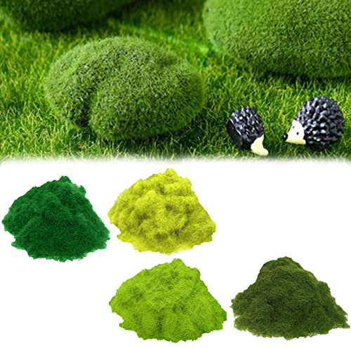 4 Bouteilles 240g 5mm Herbe Modélisme, Herbe Accessoires Modélisme Paysage Train Miniature Mousse Artificielle Décorer Saupoudrer Prairie Troupeau Herbe Statique Forêt Paysage Terrain Chemin Train