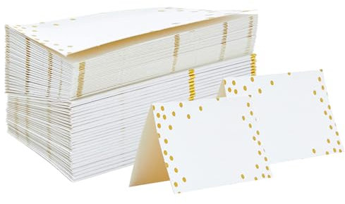 Segnaposto Bianchi per Matrimonio - 50 Pezzi Cartoncini per Comunione, Battesimo, Compleanno, Vacanze di Natale, Pasqua e Altre Festività