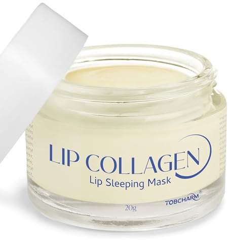 Lip Sleeping Mask (20g), Lip Collagen, Lippenmaske für die Nacht, Lip Plumper mit Hyaluronsäure, Lippenbalsam mit Peptidkomplex zur Reparatur von Lippenfältchen