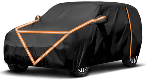 NEVERLAND Bache Voiture Exterieur Housse - Voiture Housse Voiture Exterieur Housse de Voiture Housses pour Auto Fermeture Éclair Voiture 100% Étanche Anti UV Soleil XL(510x200x180CM)