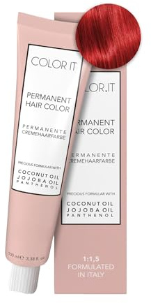 COLOR.IT by BM - Permanente Haarfarbe in Salonqualität, 100ml (Mixton Rot, 1er Pack)