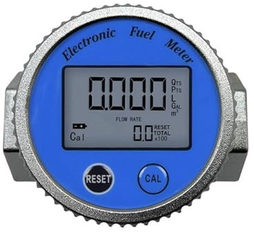 Contatore Acqua, Misuratore Di Portata 'olio Di Metanolo Elettronico Digitale Ad Alta Precisione In Lega Di Alluminio Misuratore Di Portata Circolare Blu DN20MM,Contatore d'acqua Pratico