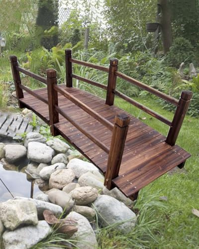 Puente de estanque de jardín al aire libre, puente decorativo para pasarela, pequeño puente de jardín para decoración de estanques de patio trasero