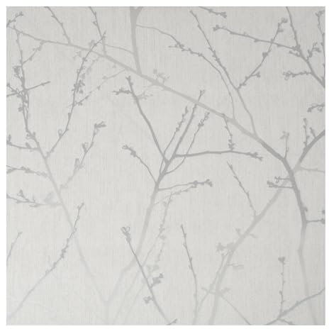 Superfresco Easy Innocence Branch White Wallpaper | Paste The Wall | White Trees | Eco-Friendly