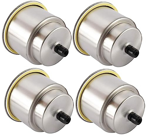 Porte-gobelet en acier inoxydable pour camping-car, bateau avec drain, diamètre extérieur : 10,2 cm, diamètre intérieur intérieur : 8,9 cm, hauteur : 10,2 cm (4 pièces)