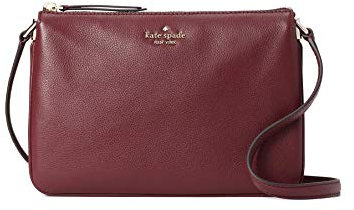 Kate Spade New York Triple Gusset Crossbody (Cherrywood)