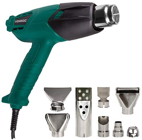 Décapeur thermique 2000W - 3 réglages de températures - 7 buses et 1 allume BBQ inclus