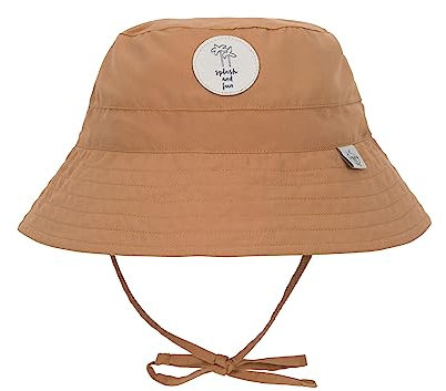 LÄSSIG Baby Kinder Fischerhut Sonnenhut Strandhut Kinderhut Atmungsaktiv Sonnenschutz UV-Schutz 80/Sun Protection Fishing Hat caramel, 07-18 Monate, Größe: 46/49
