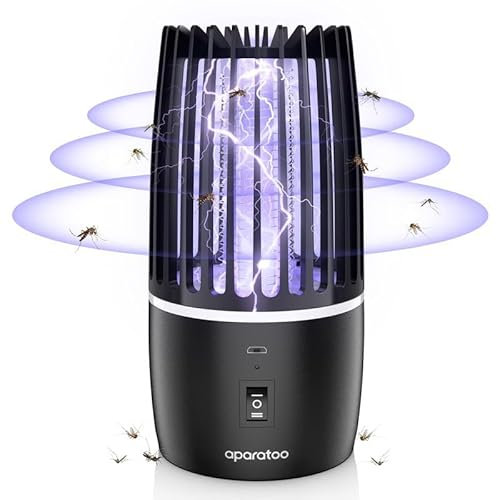 Insektenvernichter, 2 IN 1 Insektenvernichter Elektrisch Mückenlampe, Insektenfalle Moskito Killer mit UV-Lampe, Elektrische Mückenfalle Moskito Killer für Schlafzimmer Camping Garten Innen und Aussen