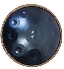 Handpan Drum - 22-Inch 10Note D Kurd 440Hz - Hand Tuning Handpan - Includes Soft Bag, Mallets, Stand, Note Stickers, Cleaning Cloth - Artist Performance Video