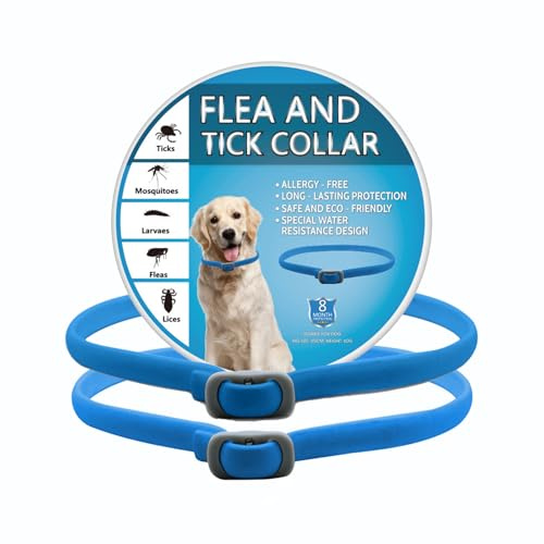HDAKDDHG 2-Pack Dog Collar Repellent: Repellent Collars for Dogs, Adjustable Water-Resistant Collar for Puppies and Dogs