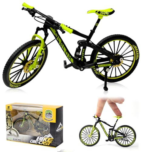 GYHWOFUL Finger BMX-cykel modell 1:10 – miniatyr mountainbike av legering, realistisk dekoration, cykel, samlarobjekt och gåva för vuxna