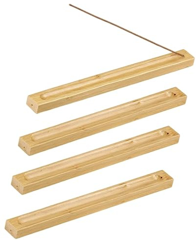 4 Stück Holz Räucherstäbchen Halter, Räucherstäbchen Halterung, Incense Holder, Praktisch Und Stabil, Ideal Fürfür Meditation Yoga, Indoor Outdoor