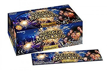 Sobazar Lot de 200 Cierges Magiques 18 cm - 35 s - Catégorie F1.