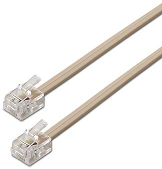 Aisens Cable De Teléfono 6P4C M-M Beige 2M
