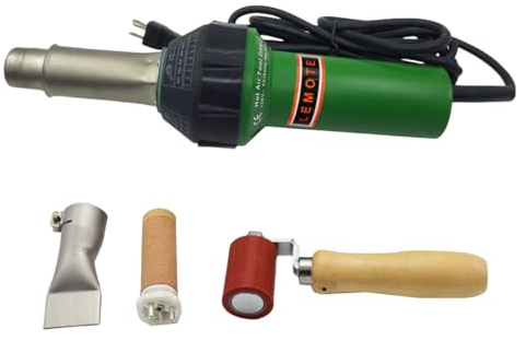 Pistola de aire caliente de 110 V, soplete de soldadura de 1600 W, pistola de calor, soldador de plástico, kit de soldador de techos