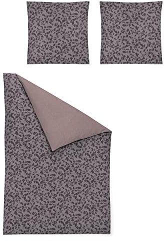 Irisette Soft-Jersey Bettwäsche Set Angel 8433 Beere 155 x 220 cm + 1 x Kissenbezug 80 x 80 cm