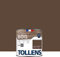 Tollens - Peinture extérieure bois 2 en 1 - Ultra Résistante - Finition Satin - Laque Riche en Résine - Pour Toute Boiserie Extérieure - Sans Sous-Couche - Brun Normand - 0,5L = 8m2