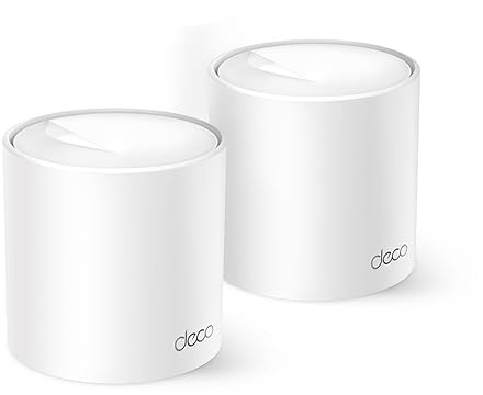 TP-Link Deco X10(3-Pack), AX1500 Mbps, up to 520 m² range, connection of up to 120 devices, Gigabit port, easy installation via mobile app, AI-powered Wi-Fi 6 mesh system