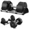 Zipro verstellbare Hanteln Round, 1 Stück, rutschfestes Kurzhantel 24 kg, einstellbare Gewichte, 12 Einstellungen, von 2 bis 24 kg Gewicht System, Krafttraining für Hause, runde Form, Home Gym