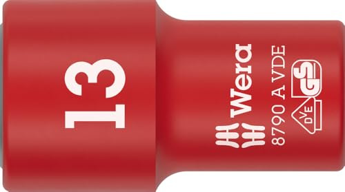 Wera 8790 A VDE Zyklop Socket, 1/4 Drive, 13 mm - 05005939001