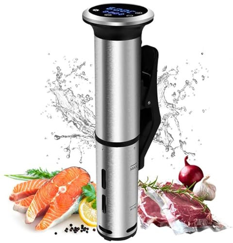 1200w Sous Vide Cooker, Sous Vide Machine, Ipx7 Cooker De Precisión Impermeable con Abrazadera Ajustable Y Pantalla Táctil Led Digital, Control Táctil, Temperatura Precisa