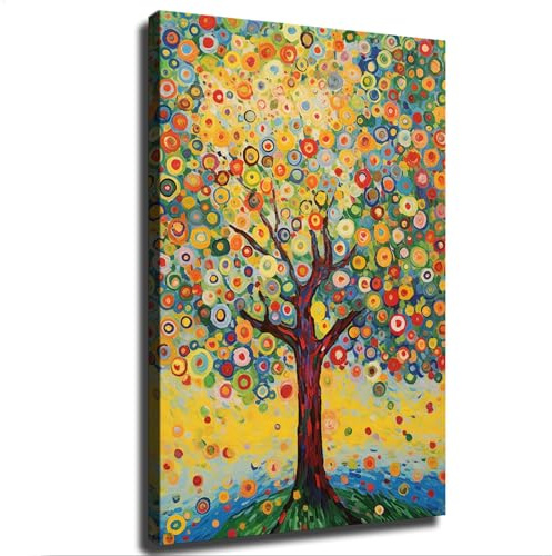 Apple Tree By Gustav Klimt Giclee Poster Wall Art Modern Minimalist Aesthetic Canvas Prints for Farmhouse Living Room Wall Decor (08×12inch_Unframed)