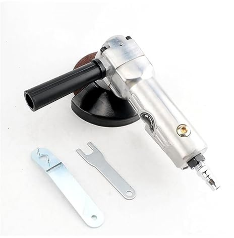 Pulidora en húmedo, Lijadora neumática de ángulo de aire de 4 , máquina pulidora de amoladora angular, entrada de aire de 5-10mm, 6csfm, 0,8 Mpa, lijadora de pulido de 10000 RPM