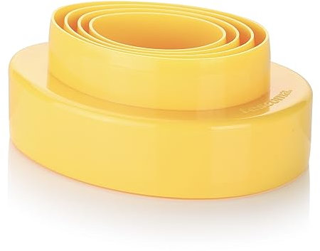 Tescoma 630869 tagliabiscotti Doppio Taglio ovetti, Taglia Biscotti Pasqua, 8 Misure, Linea Delícia