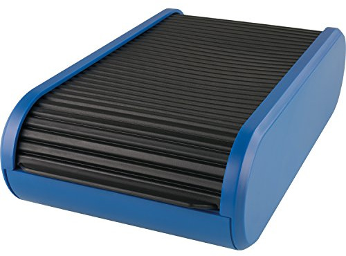 Helit H6218093 - Visitenkartenbox the personal, schwarz/blau