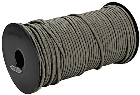 Demeras Corde de Parachute en Nylon Corde de Parachute Corde de Camping en Plein air pour l'escalade pour Le Camping(Khaki)