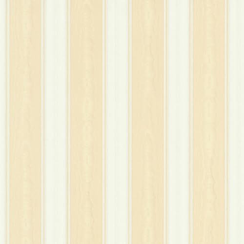 Profhome Carta da parati aspetto tessile 765826-GU carta da parati in vinile beige bianco 0,53 m x 10,05 m / 5,33 m2