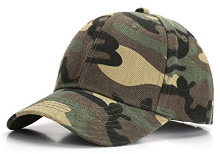 PONCEAU Baseball Cap Jungen Baseballkappe Sonnenhut Kids Mütze Snapback Cap Kinder Verstellbare Kappe Hut für Jungen Mädchen Armeegrün Camouflage